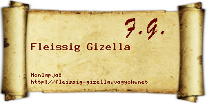 Fleissig Gizella névjegykártya
